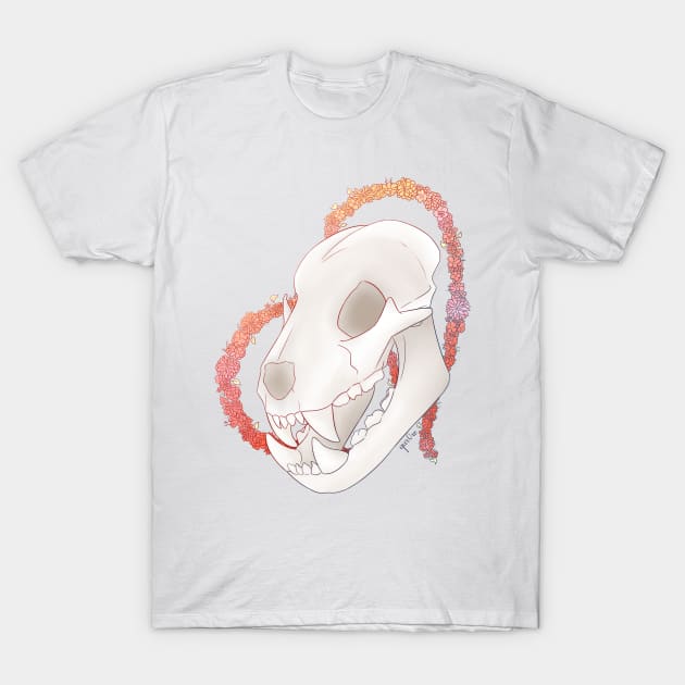 Leo Skull - Full Colour T-Shirt by Qur0w